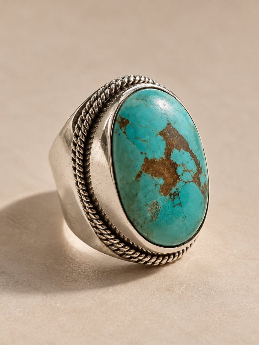 925 STERLING SILVER KINGMAN CIGAR BAND RING